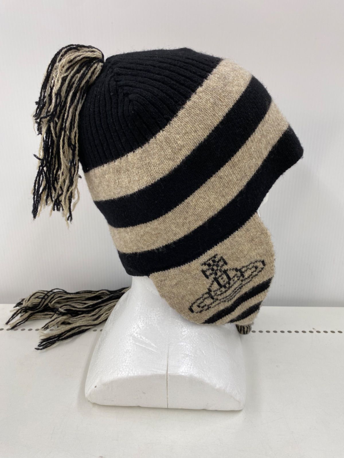 Vivienne Westwood 正規品 希少 耳当て付きニット帽 レッド