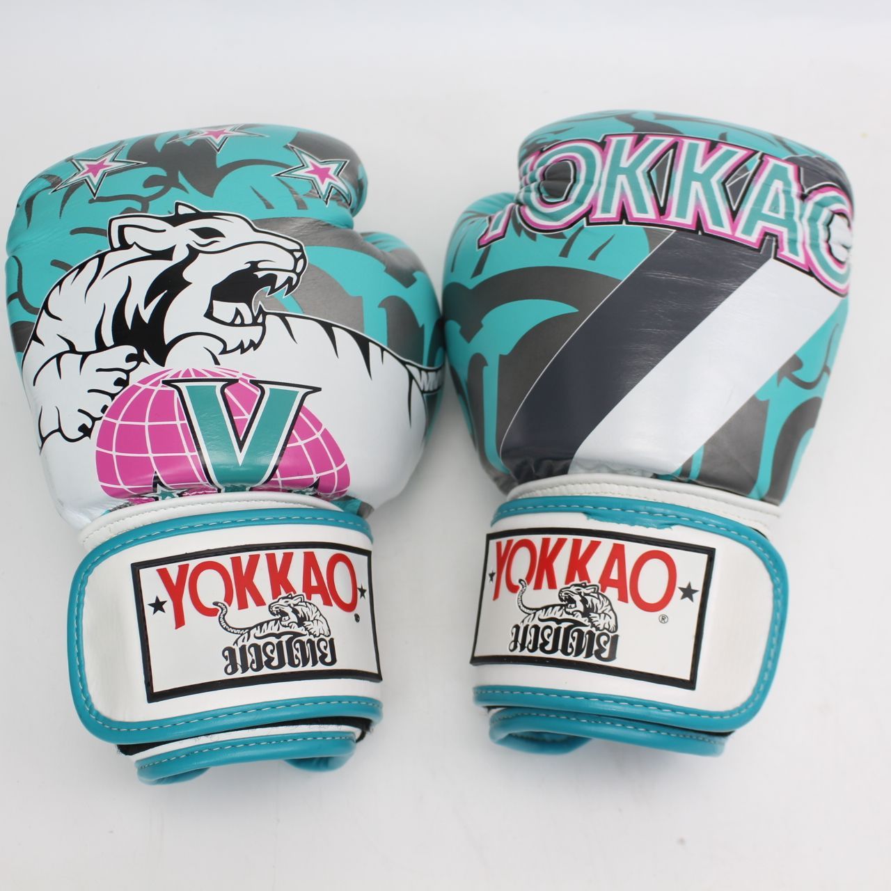 YOKKAO ヨッカオ ボクシンググローブ 10oz ホワイト/デニム綺麗 YOKKAO