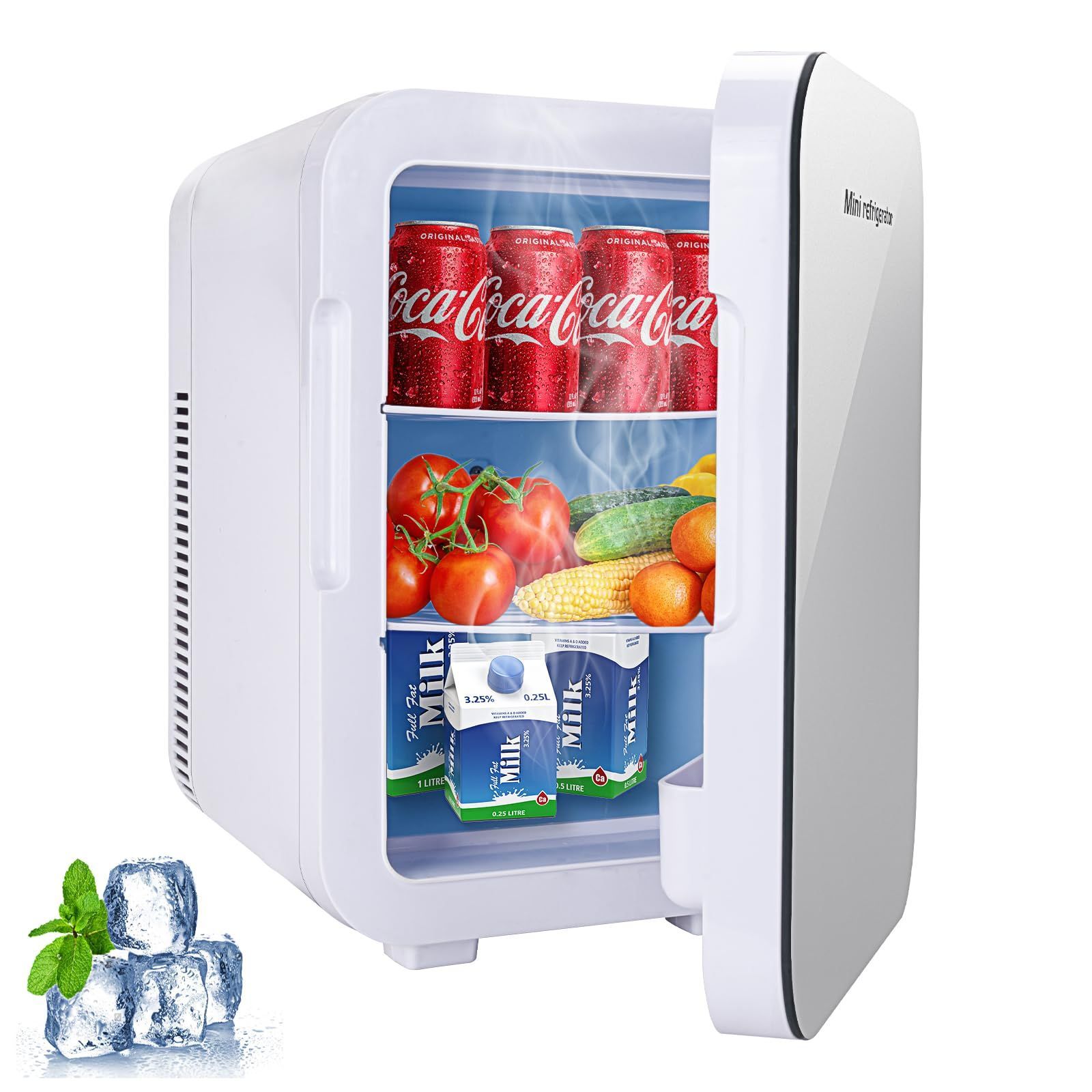 Shelddi 小型冷蔵庫 23L 透明ガラスドア Shelddi 小型冷蔵庫 23L 静音