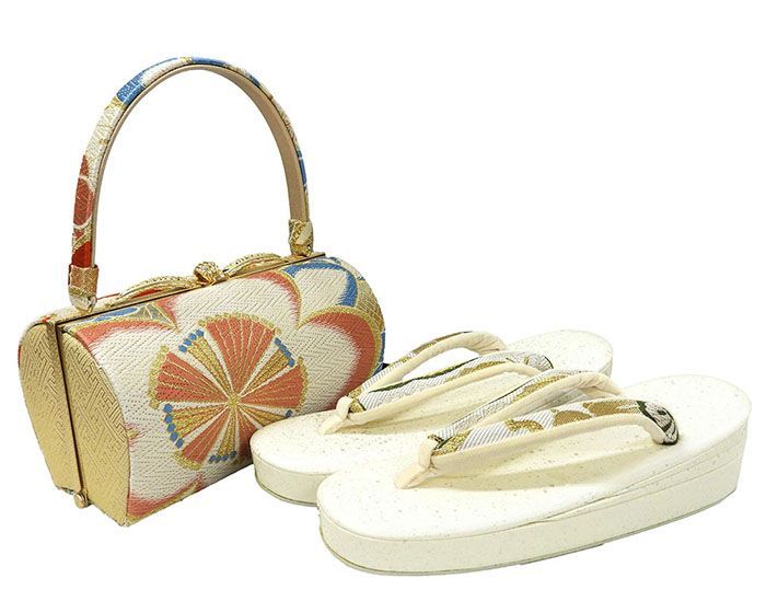 草履バックセット 帯地 西陣織 日本製 フォーマル 振袖用 礼装用 M