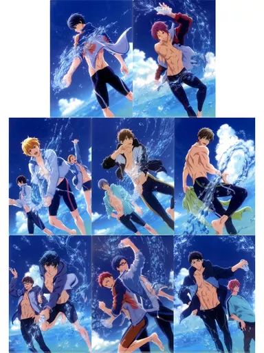 中古】クリアファイル 全8種セット 「劇場版 Free!-Road to the World
