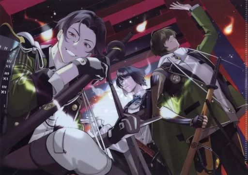 刀剣乱舞 灯結び展 描きおろしイラスト 豊前江 桑名江 松井江 複製原画