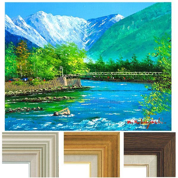 P50号】good blue(cave) 油絵 oil painting P50号】good blue(cave