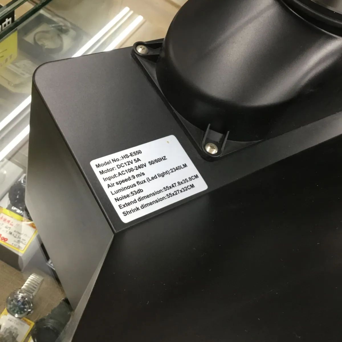 Anesty 塗装ブース HS-E550 LEDライト付き 排気ホース付き 最も安い