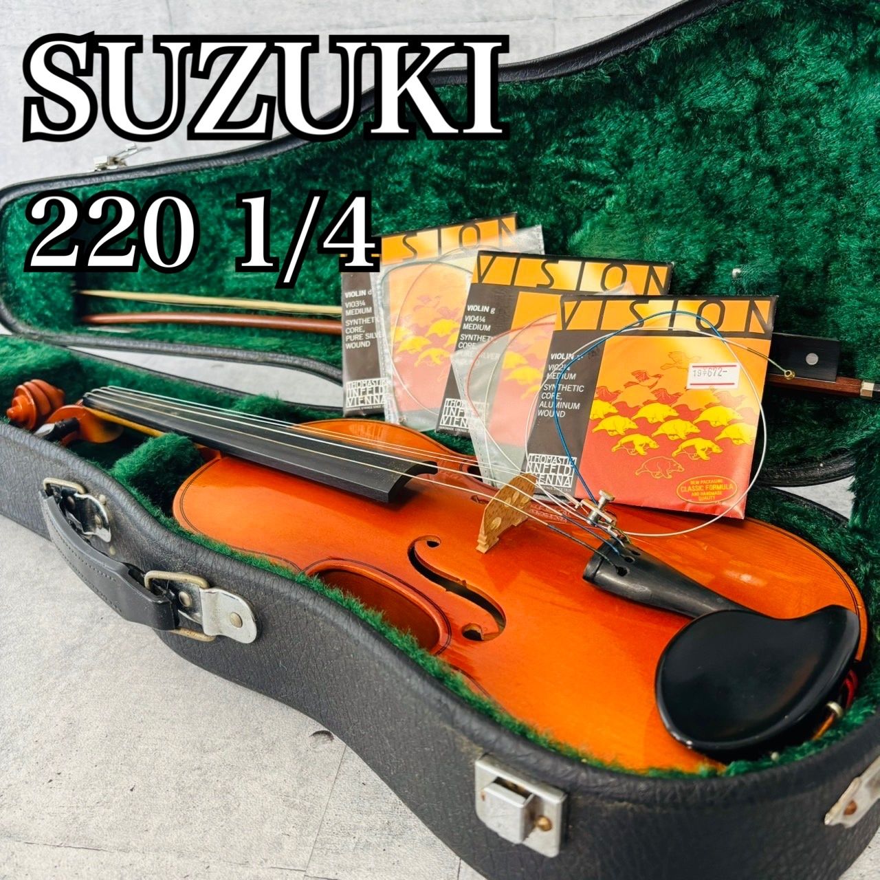 スズキ SUZUKI バイオリン No.220 1/4 分数バイオリン 子供 キッズ
