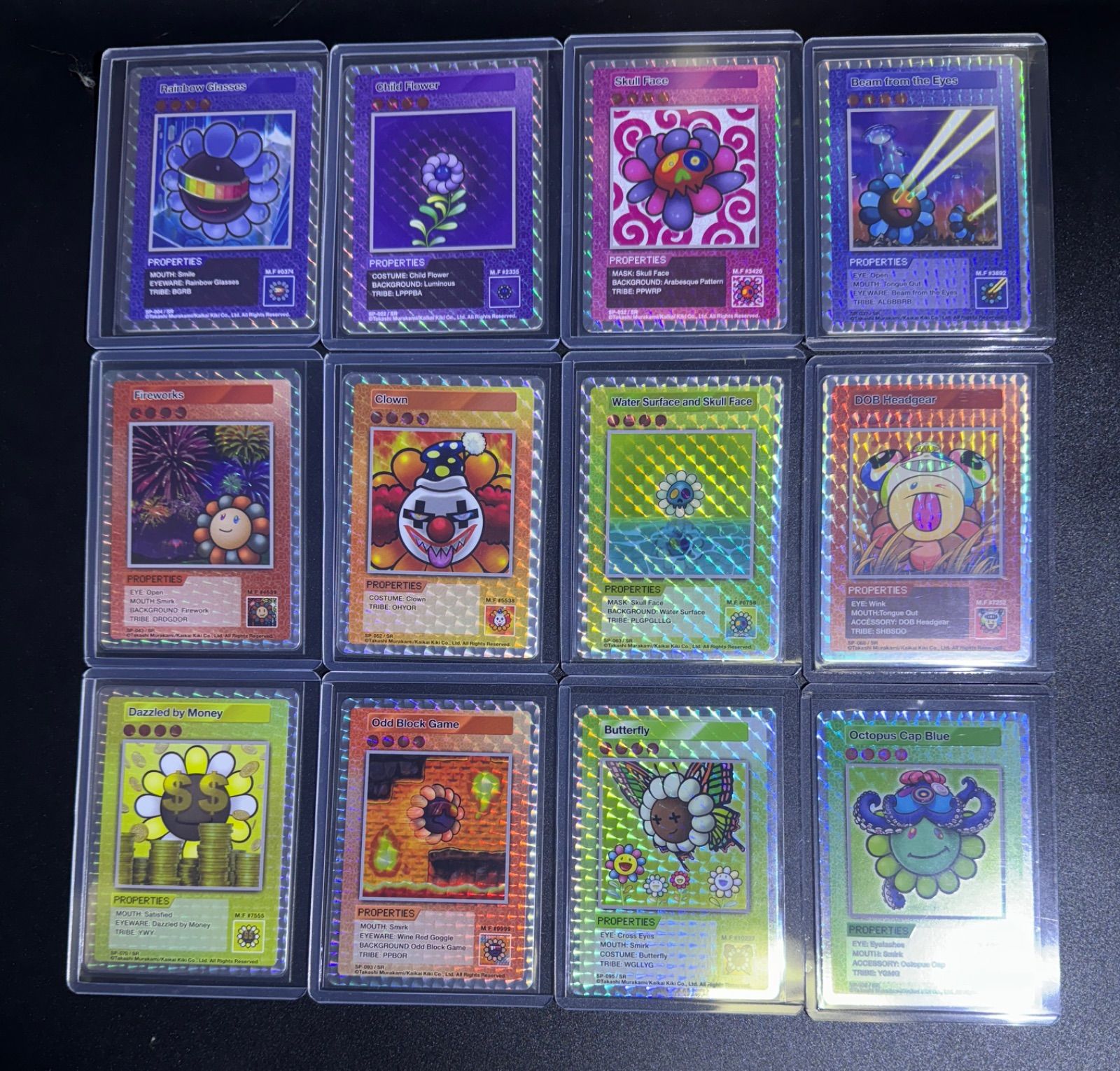 PSA9 PSA 108フラワーズ 初代 村上隆 ネオン コンプリート UR