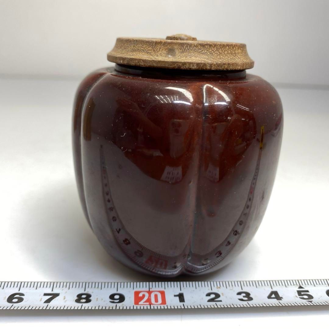 ☆茶3 久世宗春 阿古陀 茶器 茶入 共箱 オンライン 東さ6-0720⑥ ☆茶3