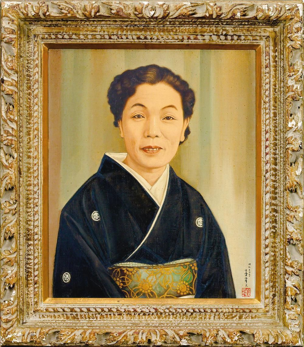 馬堀喜孝 肖像画真作油彩肉筆中古 馬堀喜孝 肖像画真作油彩肉筆中古