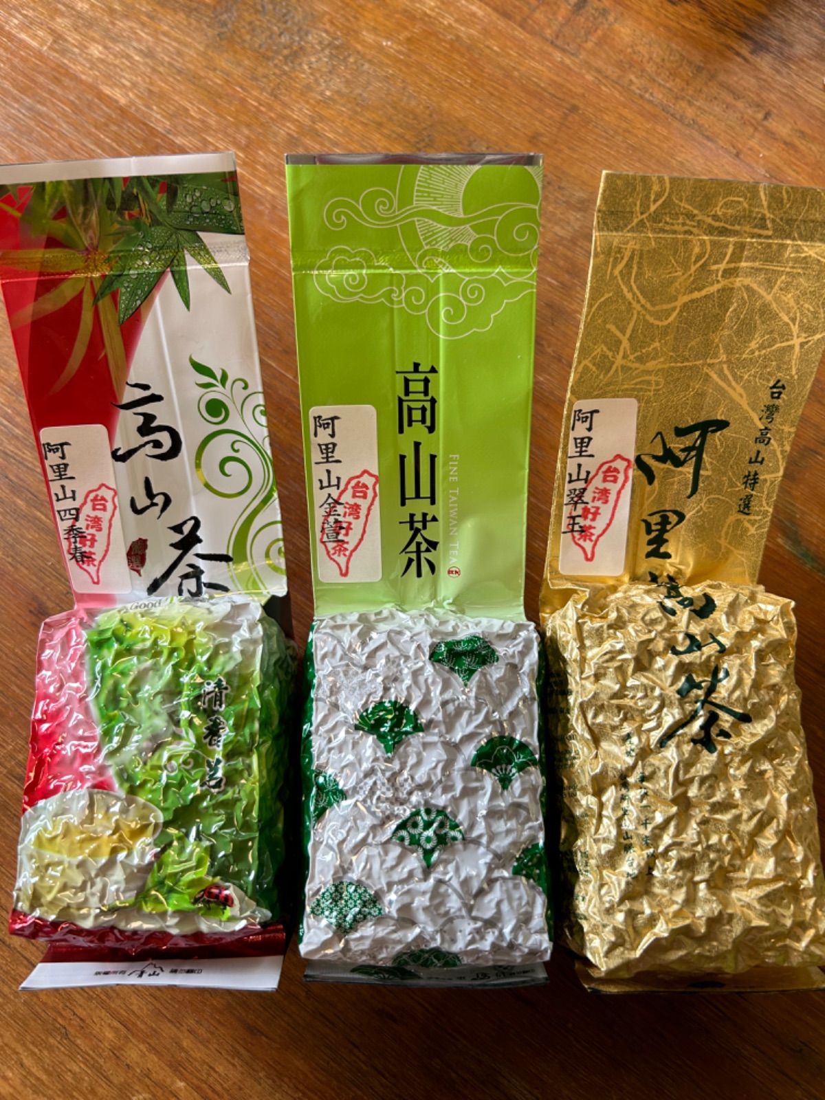 台湾阿里山高山茶】金萱・翠玉・四季春 3種150g×3袋 - メルカリ