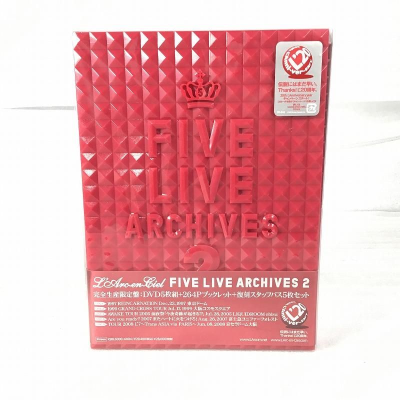 FIVE LIVE ARCHIVES 新品☆ラルク FIVE LIVE ARCHIVES 2 L'Arc～en