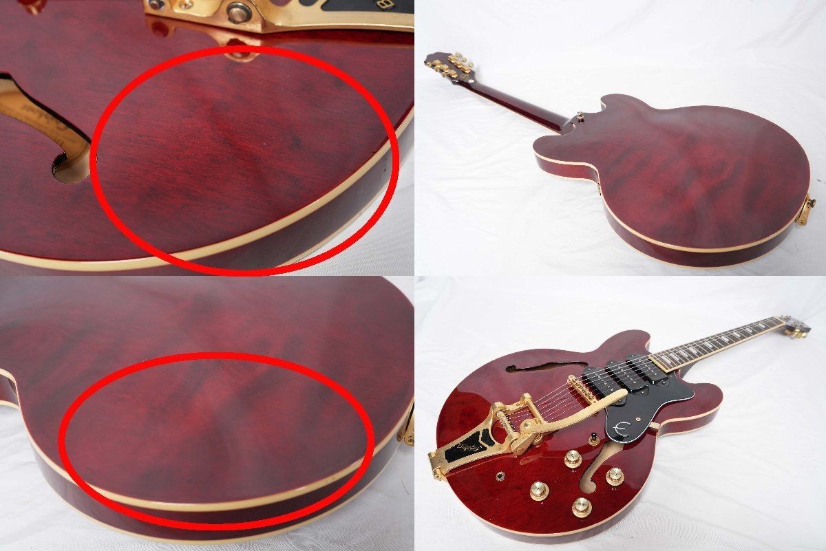 ☆Epiphone☆Riviera P93 WR セミアコ P-90×3 Bigsby搭載 2013年製