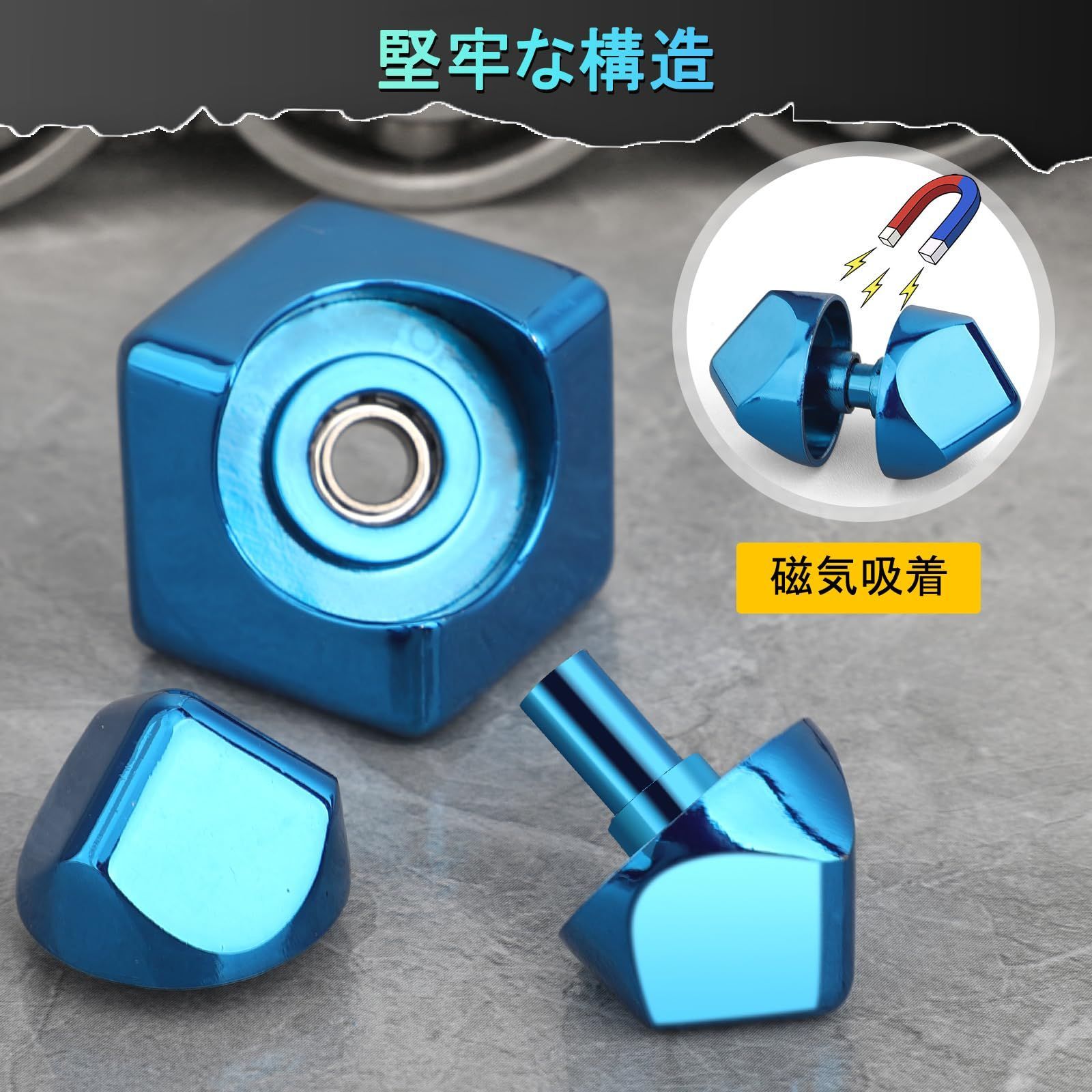 Kid for Gift メタルハンドスピナー変形可能なこま Spinner Fidget