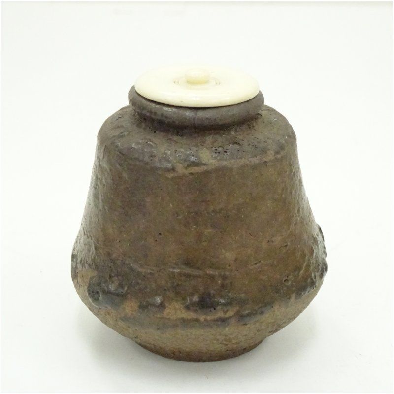 濃茶入れ 茶道道具 桶谷定一「大海茶入」 | 新栄堂 茶道具 茶入 お濃