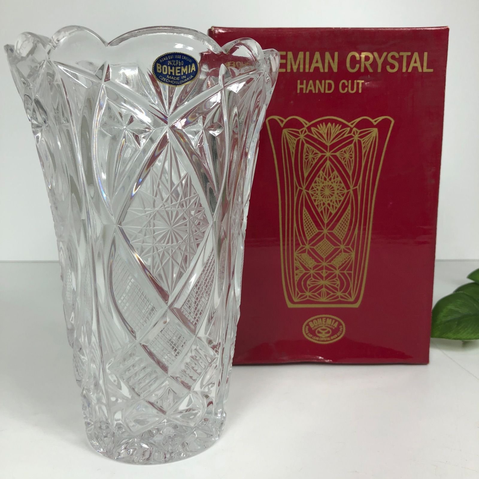 ボヘミア クリスタルガラス BOHEMIA 花瓶 花器 ミニブーケ Amazon.co