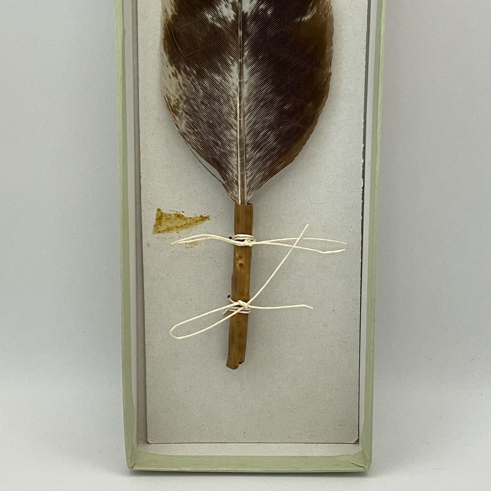 ほぼ未使用 茶道具 特大 羽箒 座箒 長約52㎝ 炭手前 紙箱 茶道具