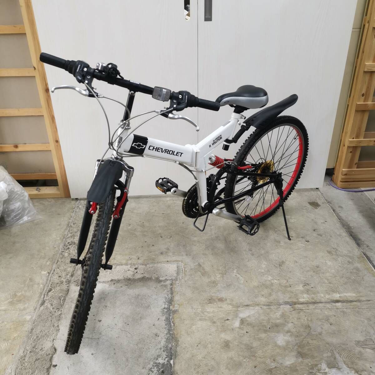 超超美品】 CHEVROLET シボレー Wサス 26インチ 折り畳み自転車 MTB