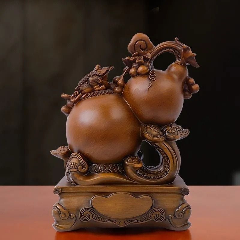 瓢箪 ひょうたん ひょうたん飾り 縁起 ゴールド ブラウン 置物