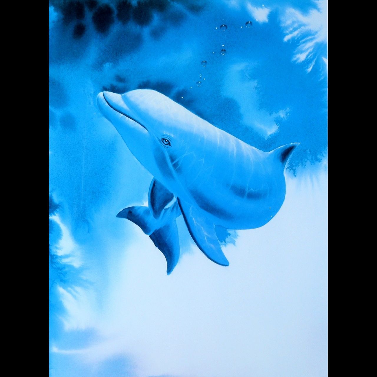 T.Y. クリスチャン・ラッセン「風景」サイン F8 額装済み 肉筆手描き