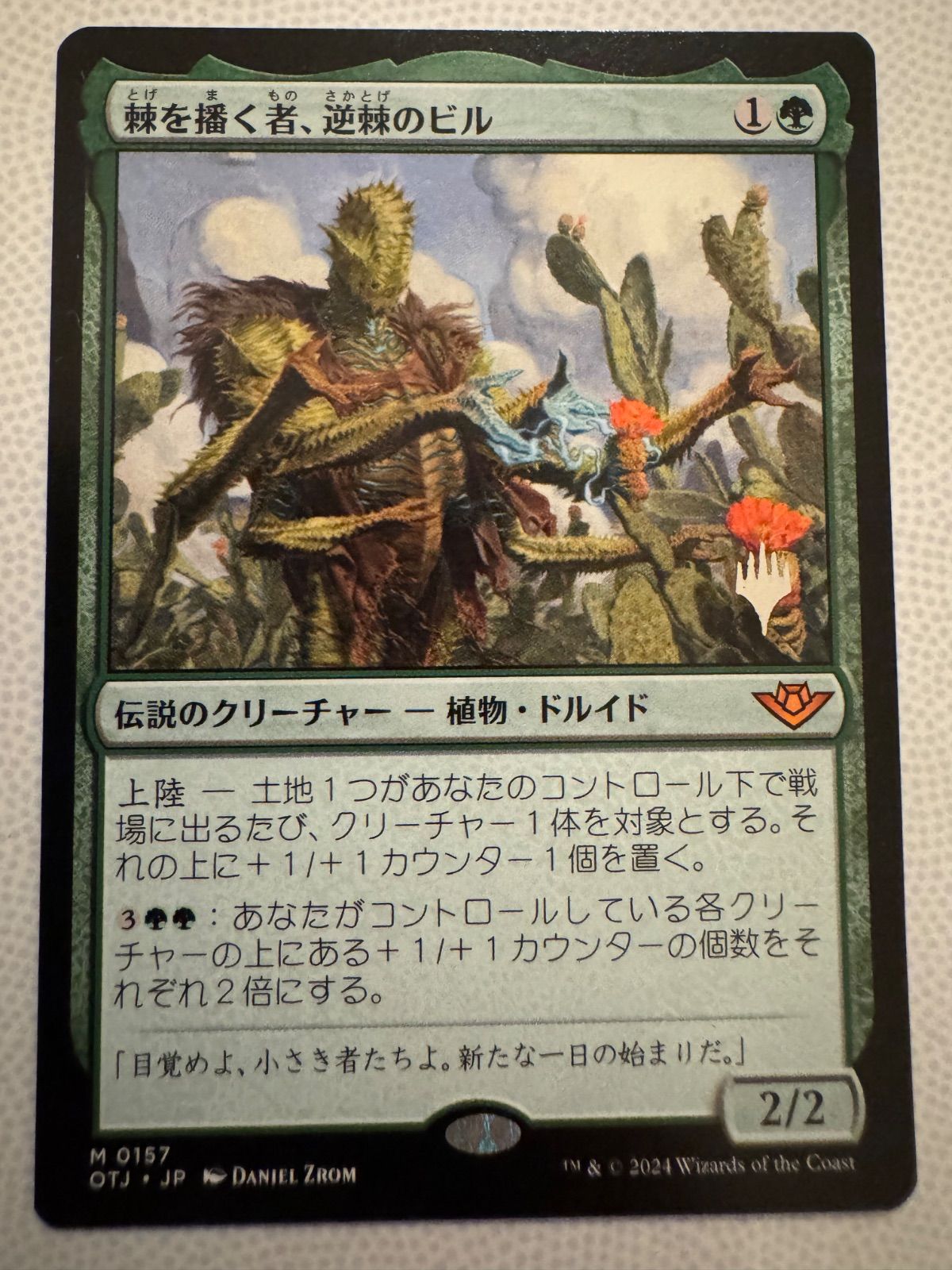 棘を播く者、逆棘のビル 日 2枚セット OTJ)棘を播く者、逆棘のビル