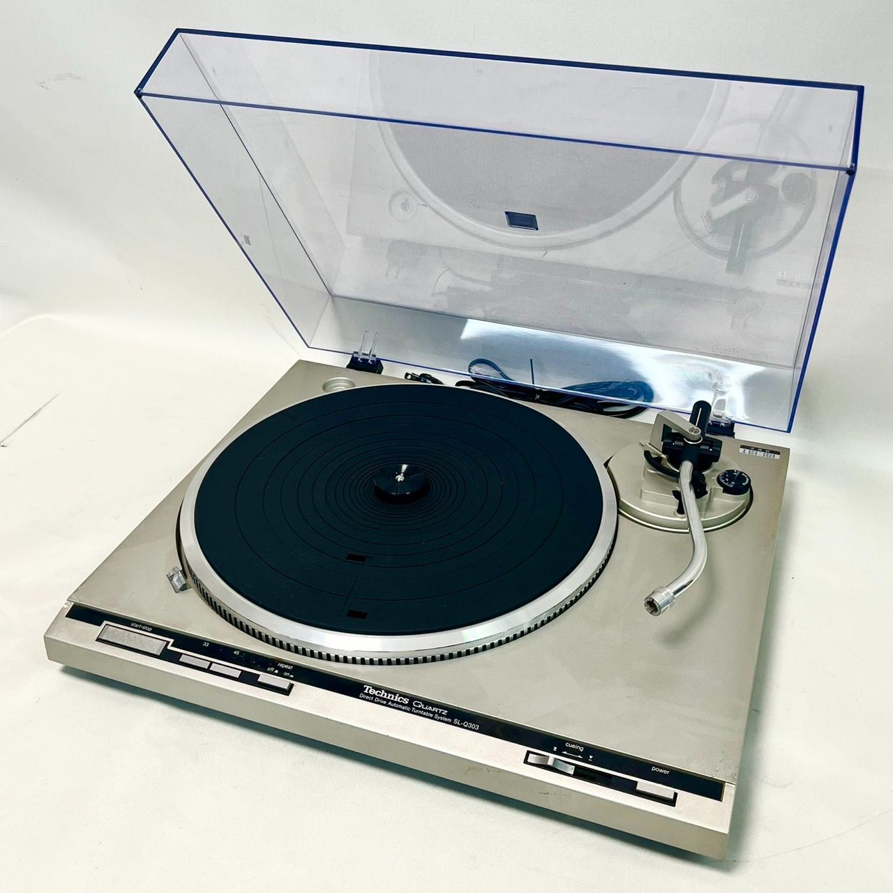 Technics SL-1200MK3D ターンテーブル シルバー カバー付き Technics