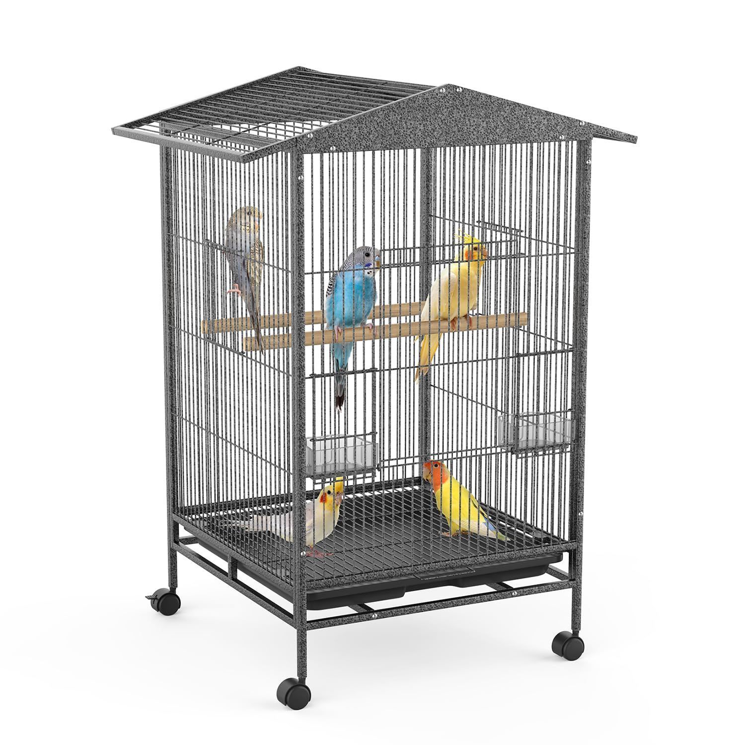 人気商品】透明アクリル製ドア＆多機能拡張口 文鳥/インコ/斑文鳥