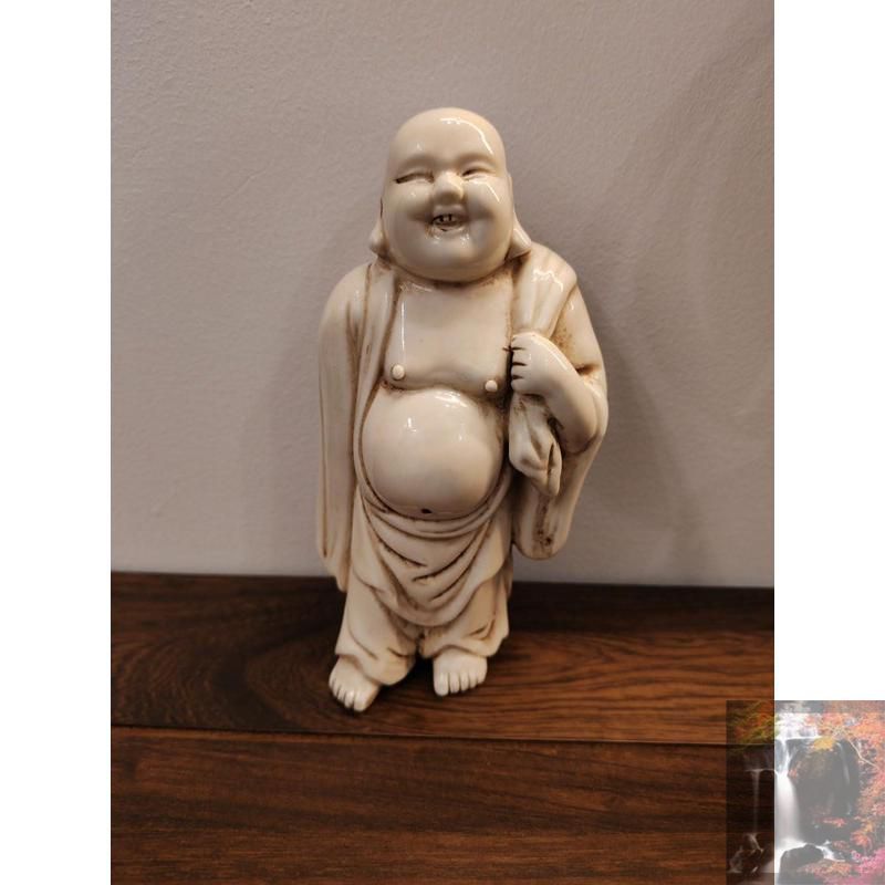 1371 古備前 布袋 陶器置物 飾り物 七福神 縁起物 時代物 美術品 布袋