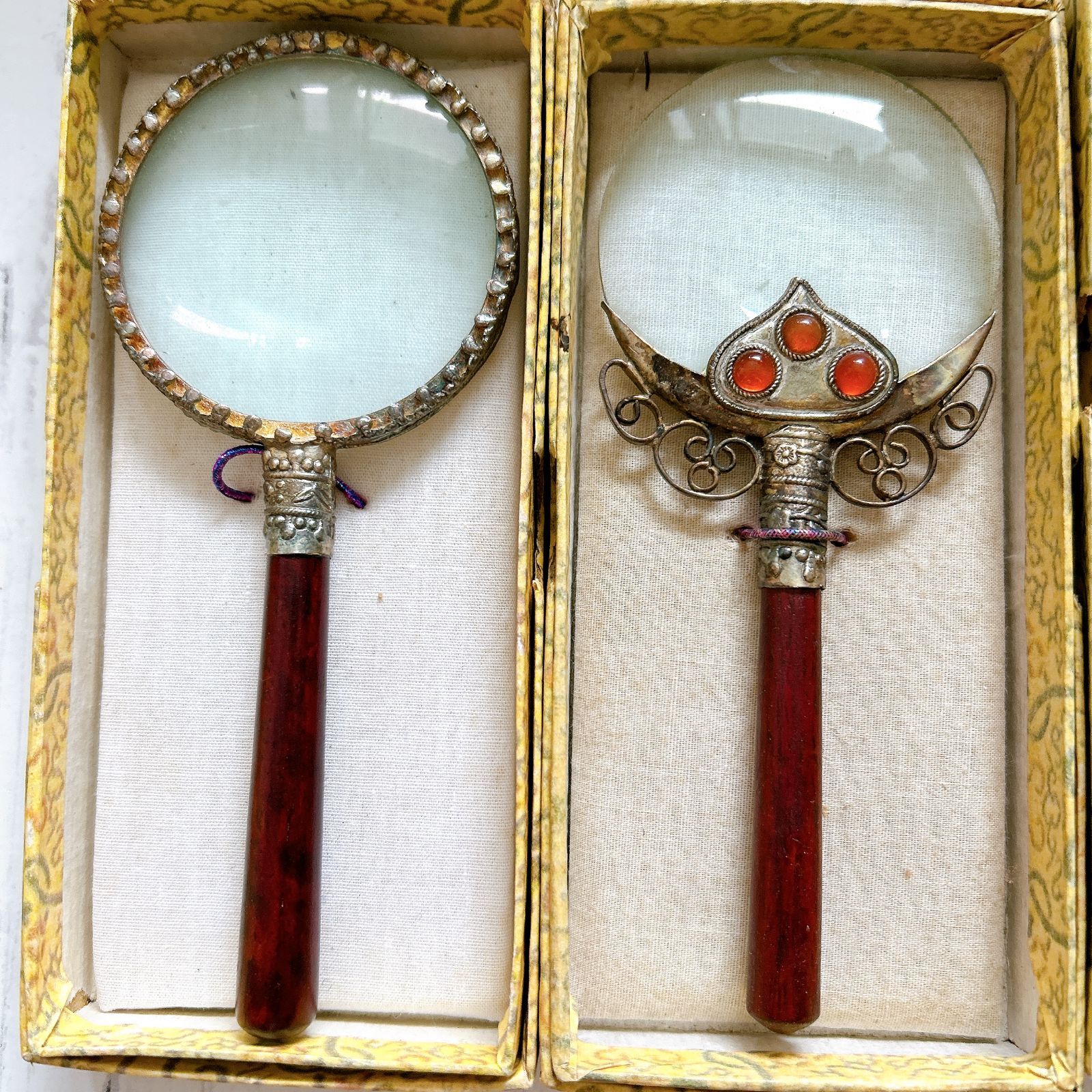 希少☆アンティーク ルーペ 拡大鏡 虫眼鏡 天眼鏡 3本セット☆骨董品