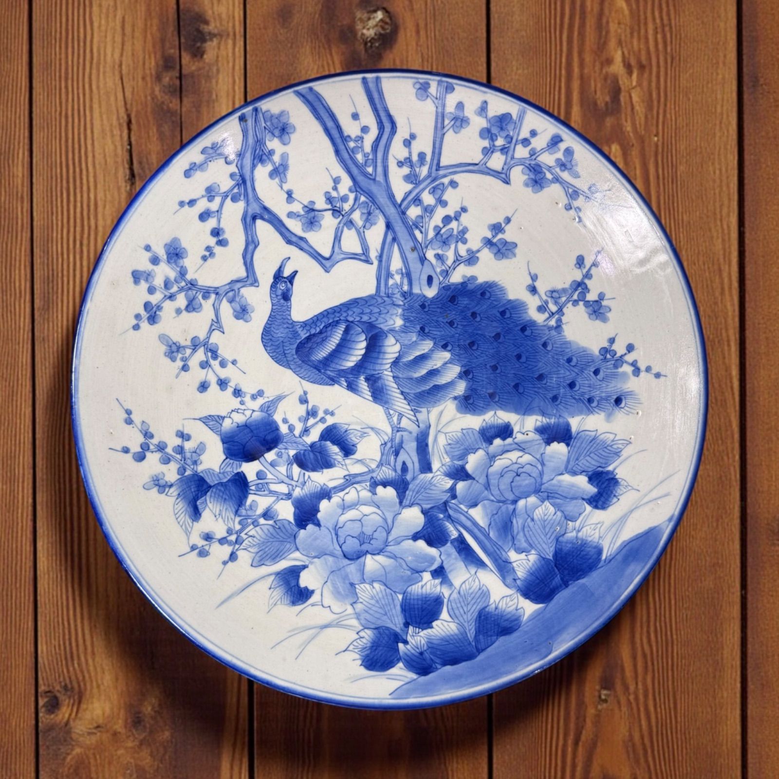 古伊万里 大皿 皿 染付 直径45㌢ 古伊万里大皿 古伊万里 大皿 皿