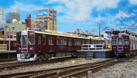 阪急8000/8300系 1次車 増結用先頭車2両セット（動力無し） 【グリーン