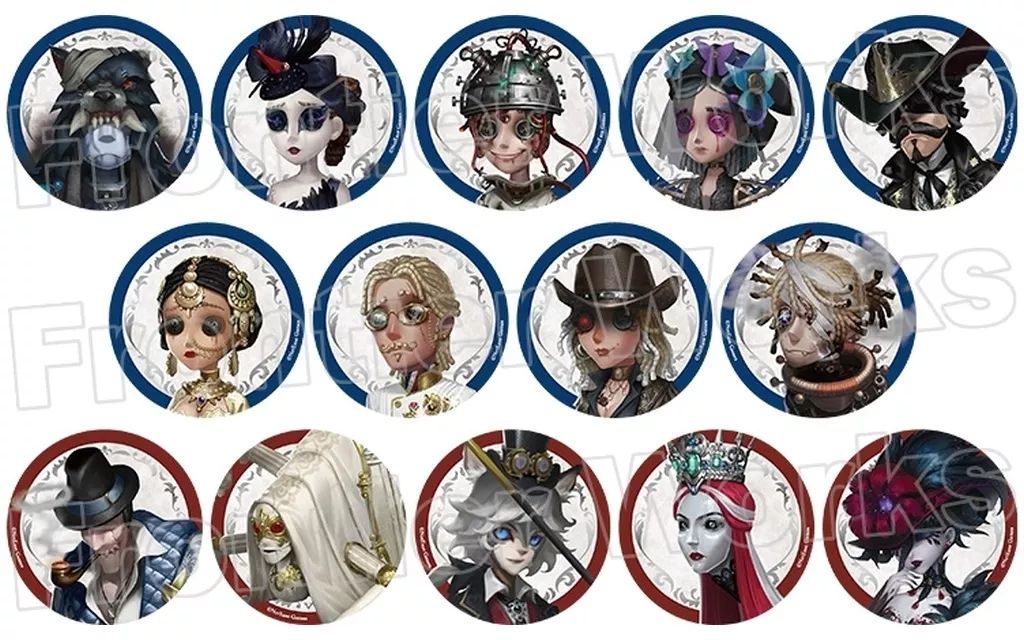 identityV 第五人格 トレーディング缶バッジ 設定画 SSR Identity V
