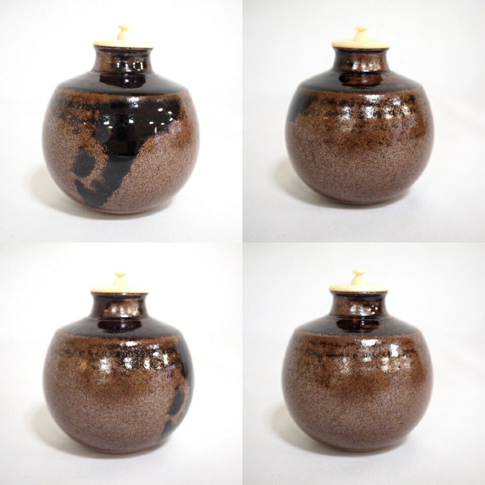 織田信長所有 唐物名物 本能寺文琳茶入 笹田有祥作 正絹仕服 桐箱入