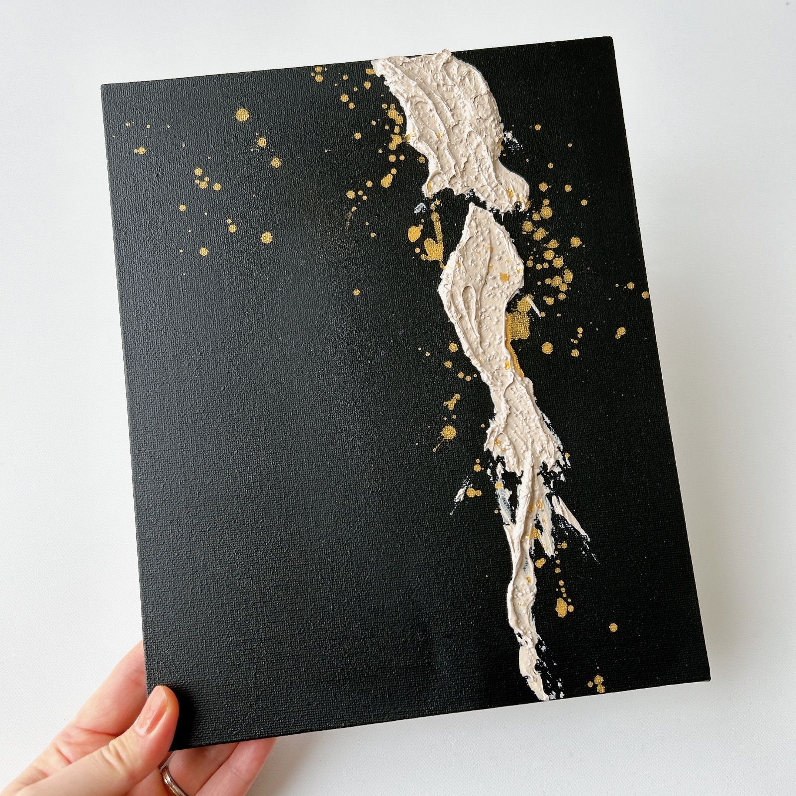 soil（＃16）】アートパネル テクスチャーアート モノトーン 抽象画