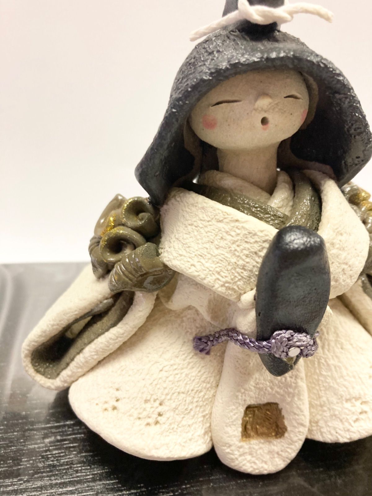 新品】花無垢 夫婦雛 雅窯 水野雅子 陶器製 お雛様 雛人形 雛飾り