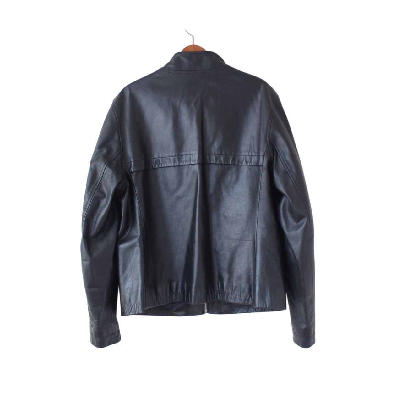 GAP シングルライダースレザージャケット ブラック 【公式通販】