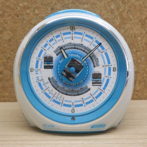 未使用品 日車夢工房 京浜東北線 駅メロ 電波目覚まし時計 日車夢工房