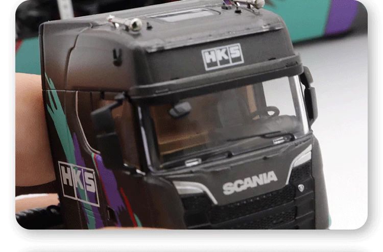 希少 スカニア 1/64 ミニカー トランポ HKS 1:64スケールダイキャスト