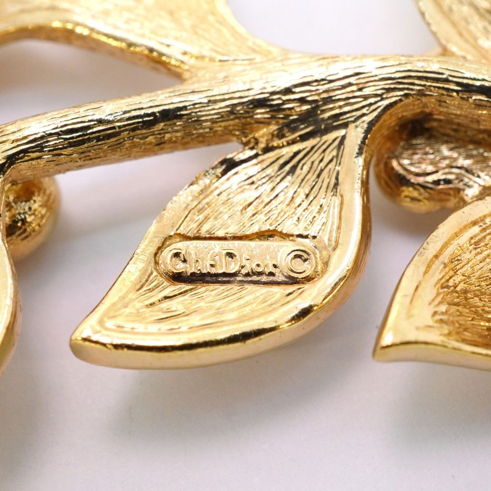 Christian Dior ブローチ 薔薇 ゴールド ヴィンテージ