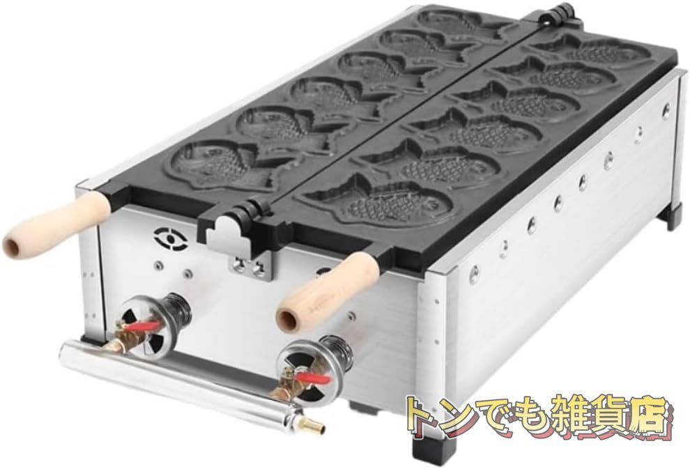 IKKたこ焼機［鉄板15穴・ころがし式］154S／4連 LPG(プロパンガス