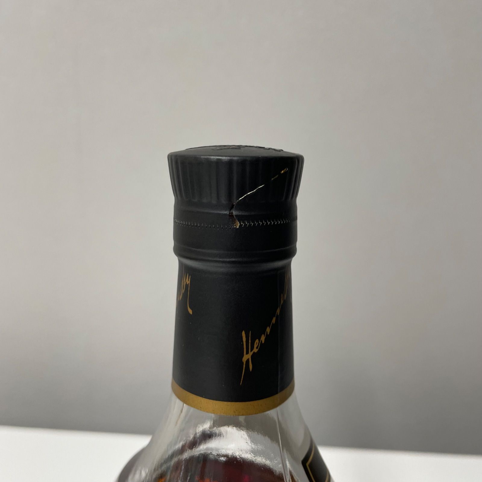 未開栓】Hennessy ヘネシー XO 黒キャップ クリアボトル ブランデー