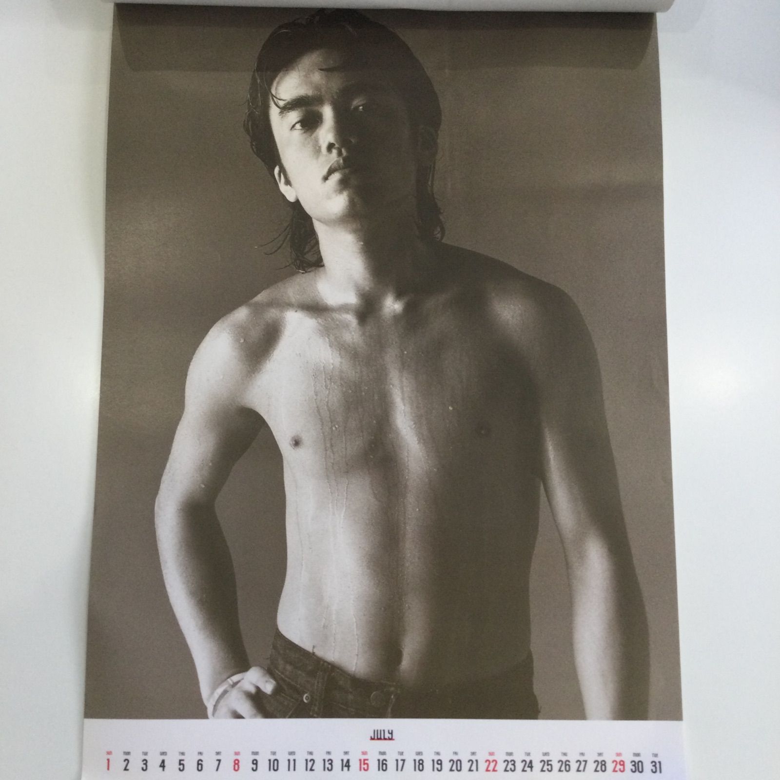 レア】 男闘呼組 1990年 カレンダー ＋ 特典ハンカチ付き 昭和レトロ