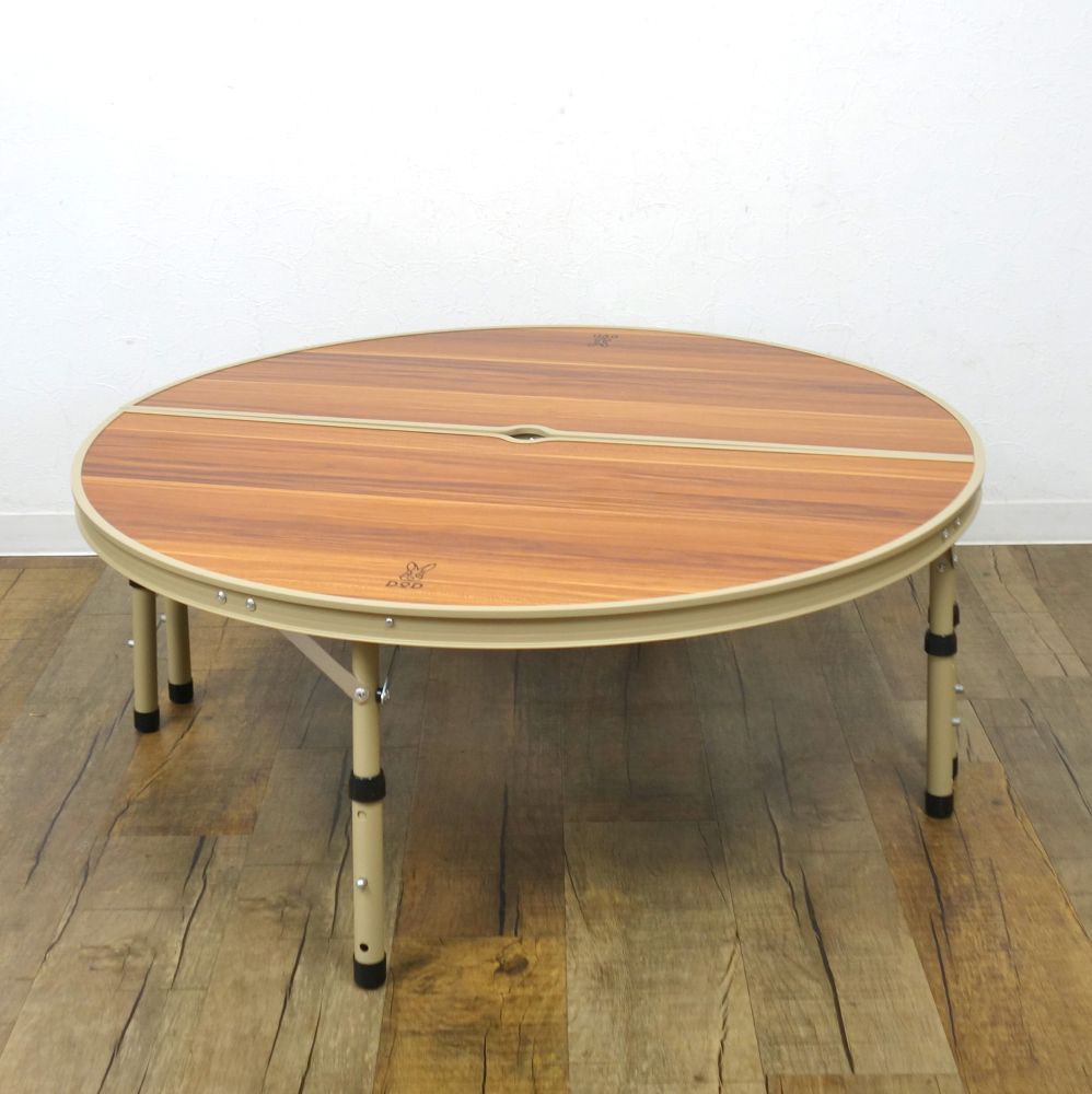 DOD ワンポールテントテーブル ウッド調 折りたたみ式 TB6-487 人気