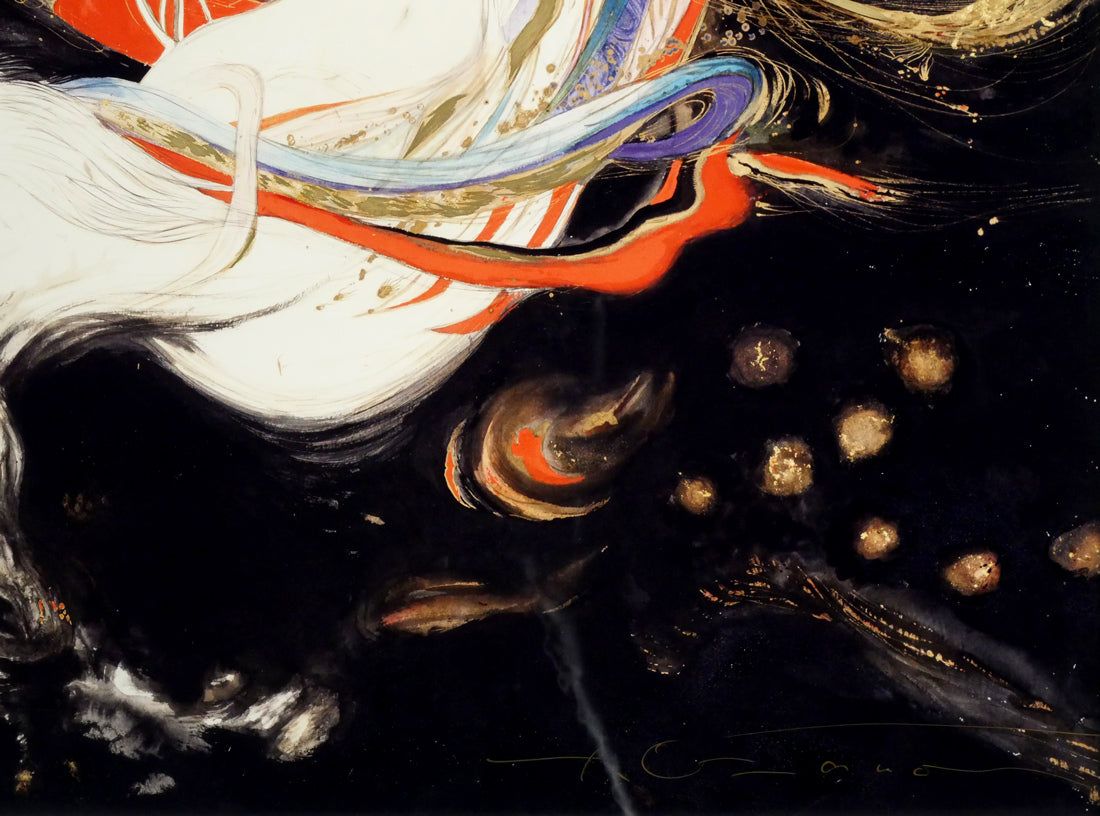 ラッセン【アメジスト イブ】ミクスドメディア 保証書有り ラッセン