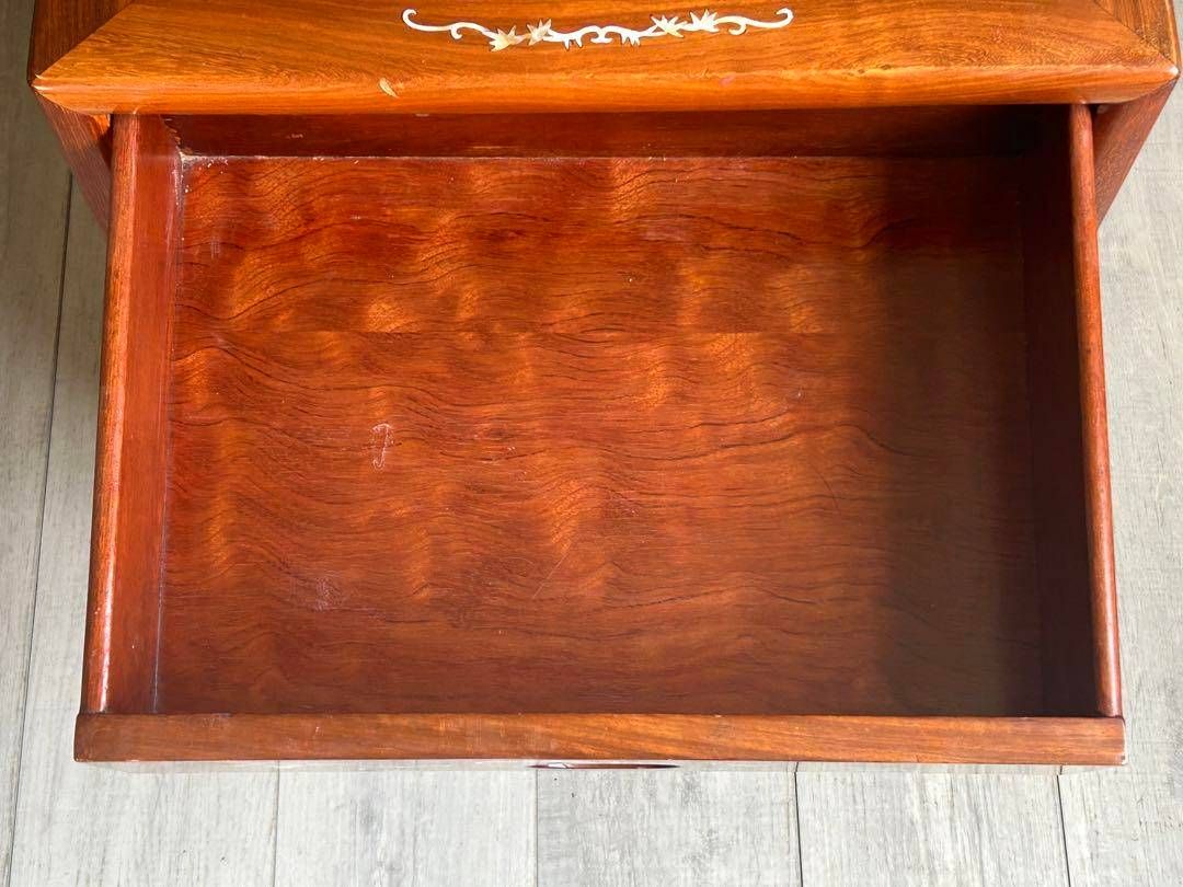 希少唐木5段チェスト螺鈿細工螺鈿家具アンティーク 骨董花梨GZ