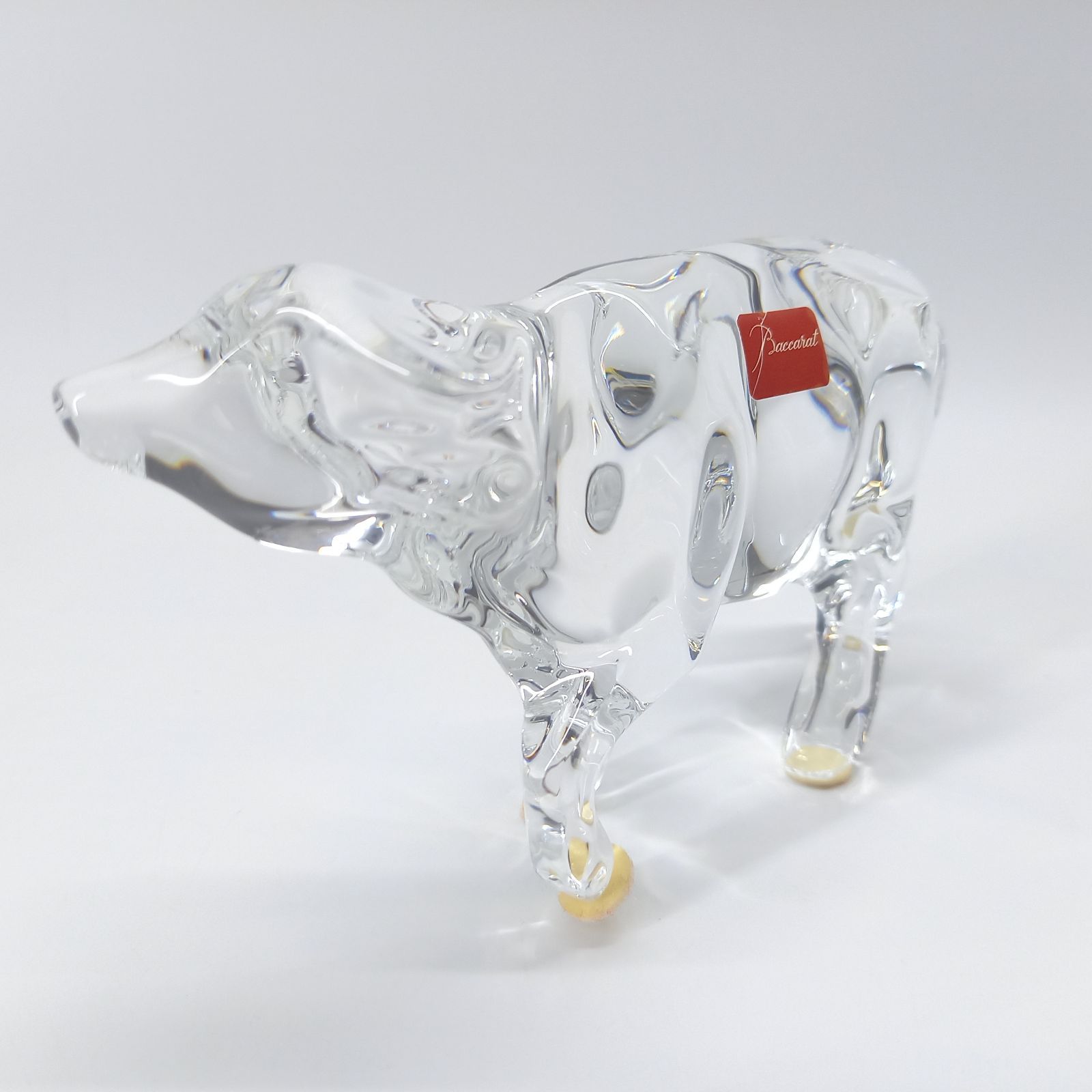 Baccarat クリスタルガラス 牛 置物 干支 バカラ 干支 丑 牛