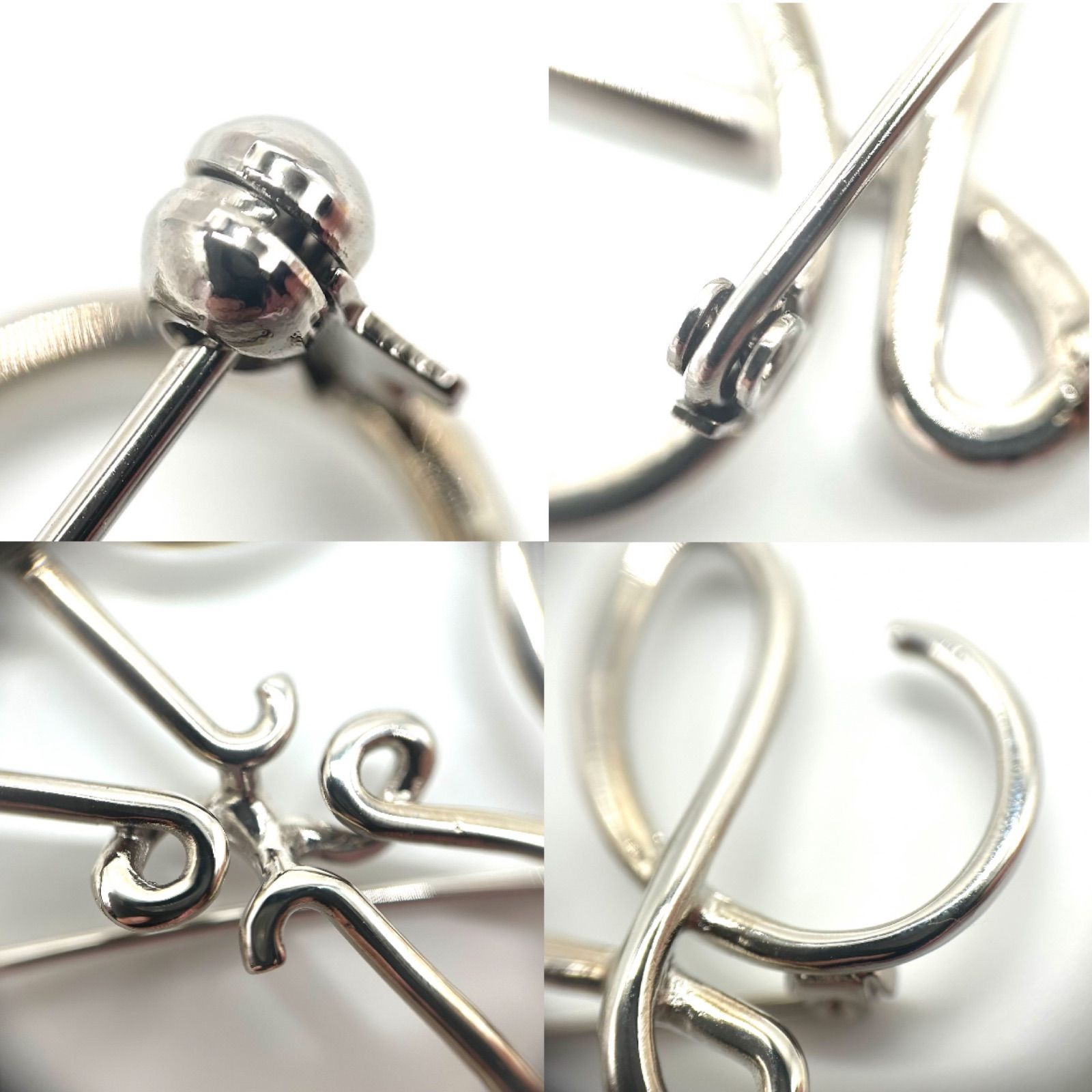 LOEWE シルバーブローチ ポーチ付き LOEWE シルバーブローチ ポーチ