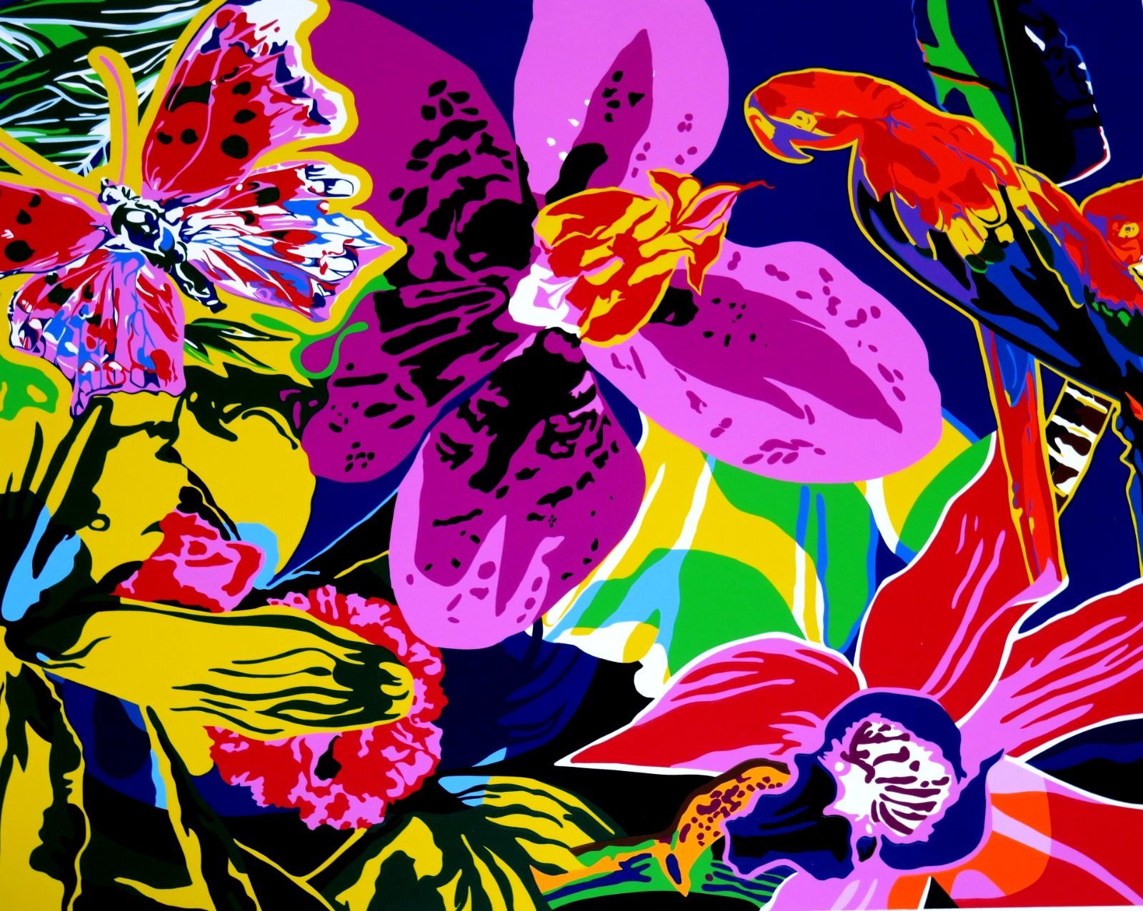 CHRIS SHARY 原画二枚組 ヒロ・ヤマガタ】アースリーインベニスシルク