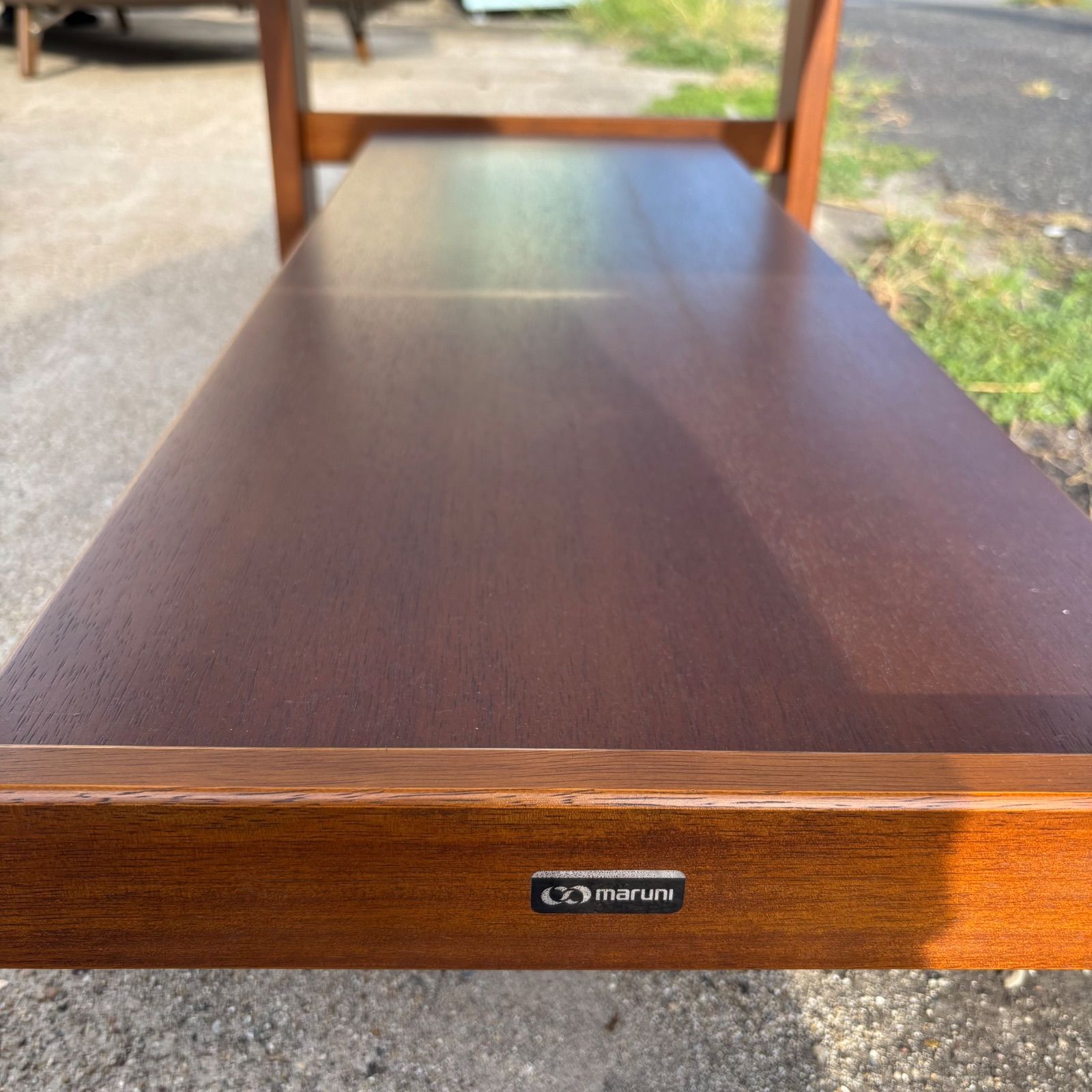 マルニ MARUNI ガラステーブル センターテーブル ローテーブル 木製