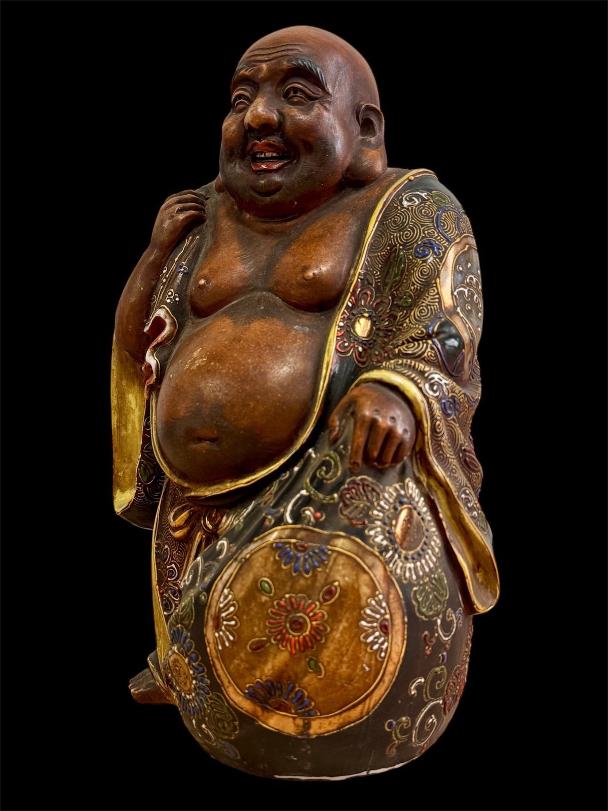 九谷焼 布袋置物 21cm13cm10cm 九谷焼 布袋置物 21cm13cm10cm 九谷焼