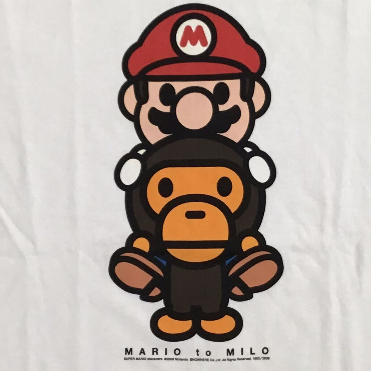 ☆新品☆ Nintendo × BAPE マリオ マイロ Tシャツ Sサイズ a bathing