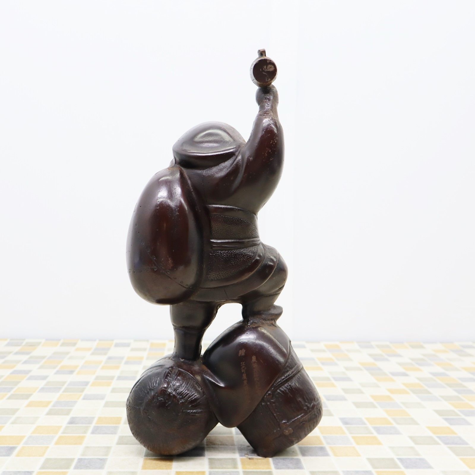 △商売繁盛 ストア 大黒天様｜七福神 大黒天 置き物 俵｜重量約5.5kg